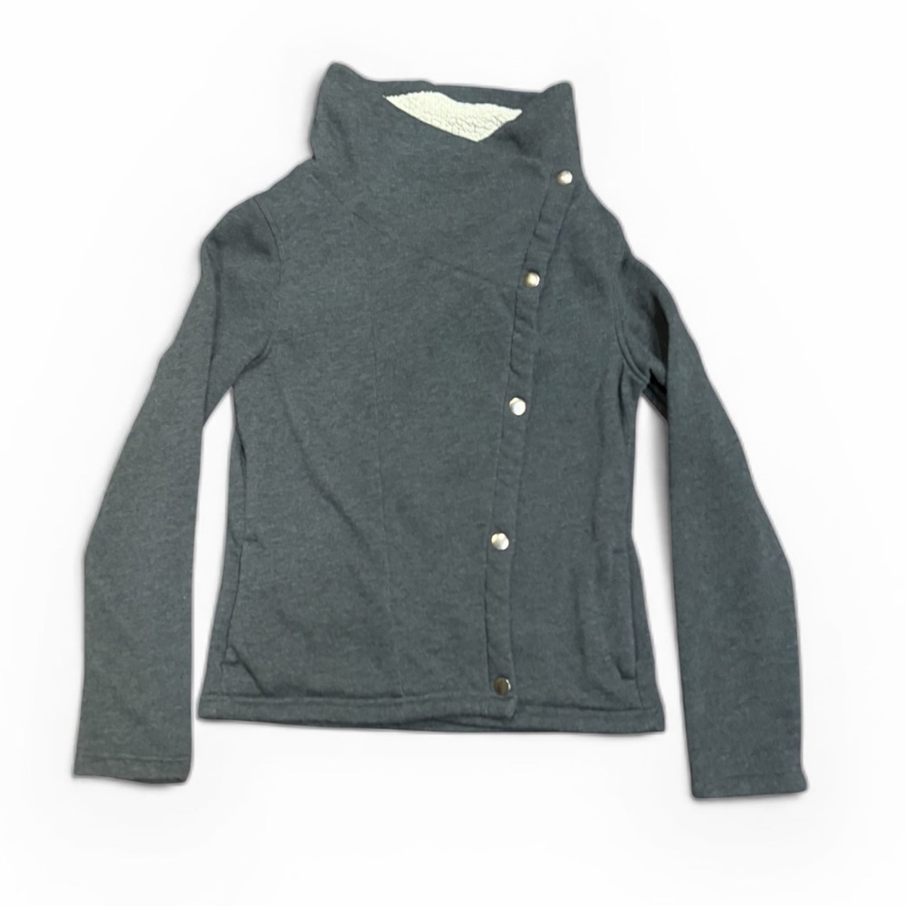 Women's Columbia Gray Sherpa-Lined Sweater - Picture 2 of 6